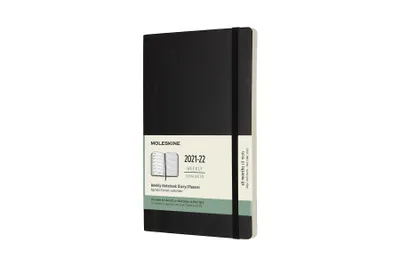 Produktbild von Moleskine Classic Planner, Papier, Schwarz, 2021 - 2022, 1 Taschen, Notizseiten, Gummiband