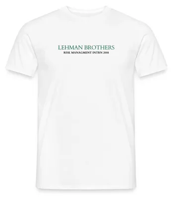 Produktbild von Spreadshirt Lehman Brothers Risk Management Intern 2008 Männer T-Shirt, XL, Weiß