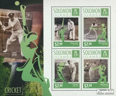 Produktbild von Briefmarken Salomoninseln 2014 Mi 2877-2880 Kleinbogen (kompl. Ausg.) postfrisch Kricket