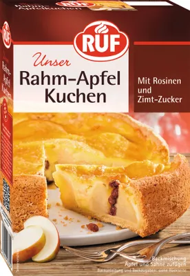 Produktbild von RUF Rahm-Apfel Kuchen Backmischung