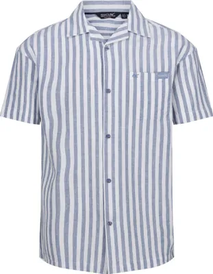 Image de Regatta - Chemise à manches courtes pour homme "Shorebay II" RG11066 (XL) (Bleu couronne/Blanc)