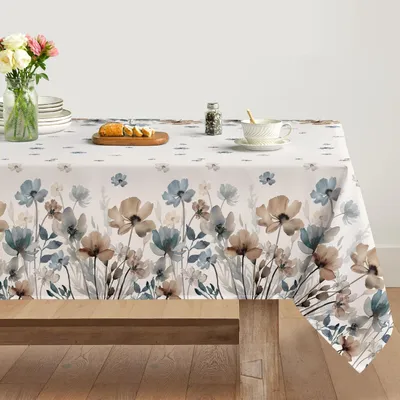 Produktbild von Omgoods - Tischdecken mit Blumenmuster, 140x160 cm, für den Innenbereich