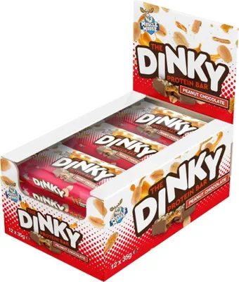 Produktbild von Muscle Moose Dinky Protein Bar- 12x 35 g Riegel Peanut Chocolate