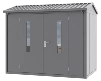 Immagine prodotto di GFP Primeyard Casetta da giardino metallo 263x180x231 cm Armadio da esterno per attrezzi antracite