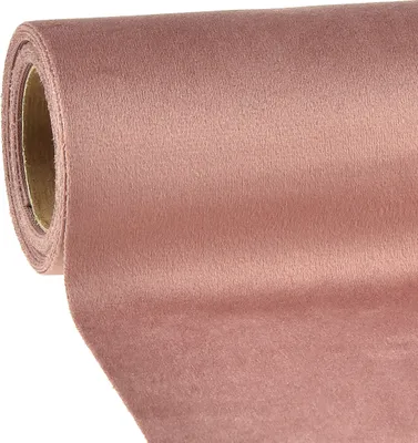 Produktbild von Samt Tischläufer Altrosa 28×270cm - Elegante Tischdeko