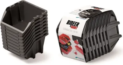Obrázok produktu pre Sada úložných boxov 8ks BINEER SHORT 144x118x84 mm čierna