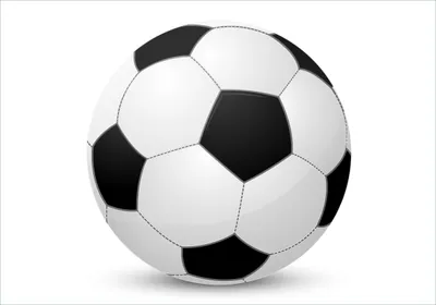 Produktbild von Wallario Poster - Fußball klassisch vor weißem Hintergrund, Kunstdruck Größe: 70 x 100 cm