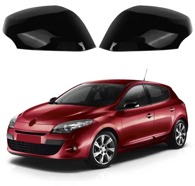 Obrázek produktu pro Černé kryty zrcátek pro Renault Megane MK3