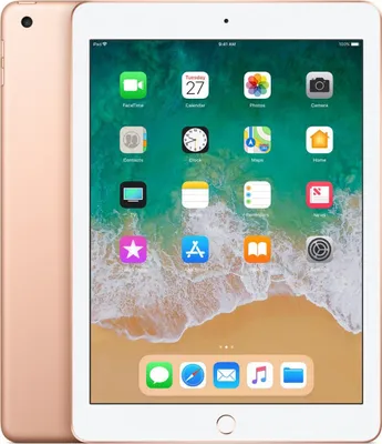 Produktbild von Apple iPad , 24,6 cm (9.7"), 2048 x 1536 Pixel, 128 GB, iOS 11, 469 g, Gold