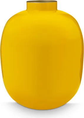 Produktbild von PIP STUDIO Vase Metal ockergelb 32 cm