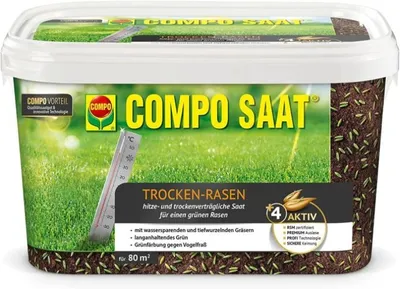 Image de COMPO  23949 COMPO SAAT Gazon en graine, 2 kg pour 80 m²