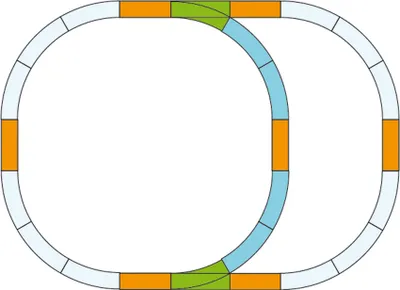 Immagine prodotto di Piko 35302 G Set di prolunghe per binari di sorpasso
