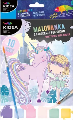 Produktbild von Malbuch mit Farben und Pinsel von Kidea Fairy 1942