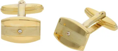 Produktbild von JuwelmaLux Manschettenknöpfe 925/000 Sterling Silber Gold plattiert mit Zirkonia JL30-01-1916