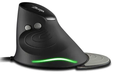 Imagen del producto de Ratón ergonómico Zelotes, con cable, 3200 DPI, 6 botones, reposamuñecas desmontable
