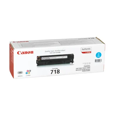 Produktbild von Canon 718 C original Toner Cyan für ISensys Laserdrucke
