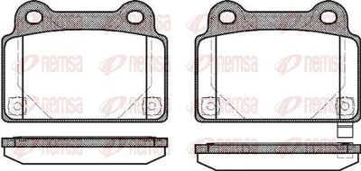 Produktbild von REMSA Bremsbeläge Satz Hinten Bremsklötze für MITSUBISHI Lancer VIII Limousine (CYA, CZA) 1364.02