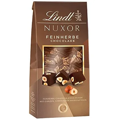 Obrázok produktu pre Lindt Nuxor Gianduja Feinherb Ballotin s celými lieskovými orieškami 103g