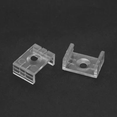 Produktbild von Montageclips für LED-Aluminiumprofile 41010A1 & 41010A2 - Transparent - 2 Stück [41010C]