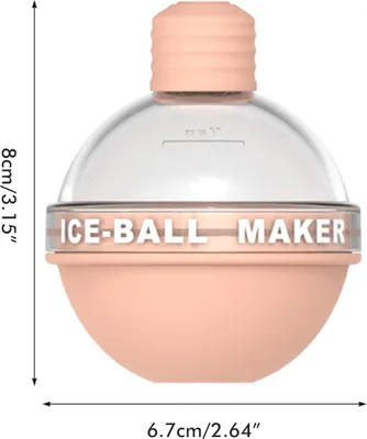 Imagen del producto de Molde de silicona para hacer bolas de hielo con forma de bombilla. Fabricante de bolas de hielo redondas, fácil de desmoldar, ideal para uso doméstico