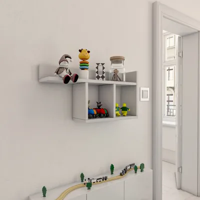 Zdjęcie produktu dla Skye Decor, Room - White, półki ścienne, biały, płyta wiórowa melaminowana, 72 x 37 x 18 cm