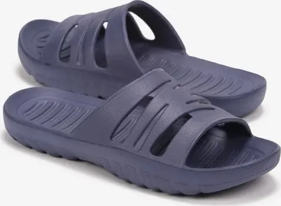 Produktbild von Damen Herren Badeslipper Hausschuhe Pool Garten Iffanire Dunkelblau Gr.38