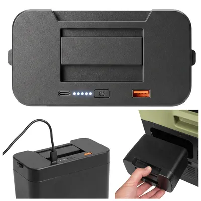 Zdjęcie produktu dla Akumulator Vayox VA0438 do lodówki kompresorowej Vayox VA-T37, TW37, 15600 mAh, USB-C, USB 3.0, powerbank, 60 W, czarny