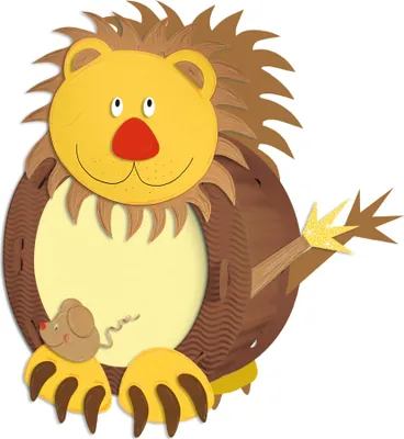 A craft kit for making a lion lantern.