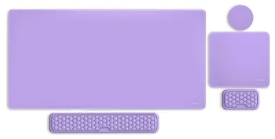 Immagine prodotto di Tappetino per mouse da gaming e tastiera con poggiapolsi integrato, set ergonomico con schiuma viscoelastica