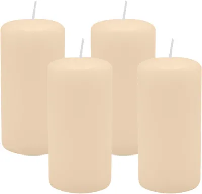 Produktbild von 4er Set Adventskranzkerzen Vanilla Bisquit Ø 50 x 100 mm