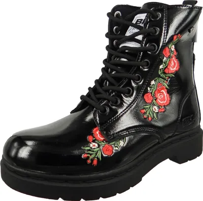 Produktbild von British Knights Damen Elegante Stiefelette Blake Lack B50-3604 Schwarz