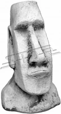 Zdjęcie produktu dla Dekoracja ogrodowa Moai Taras Kamienne Figury Figura Dekoracja Rzeźba 101218