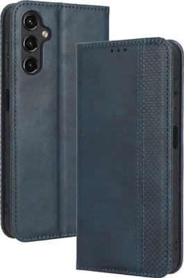 Produktbild von Mobigear Sensation  Samsung Galaxy A14 Hülle Klapphülle Geldbörse - Blau