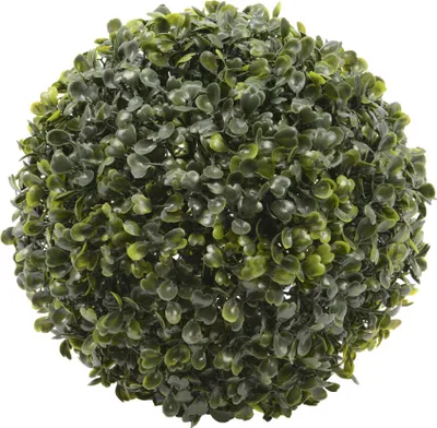 Produktbild von Buchsbaumkugel - Kunstpflanze - D: 36cm - für Innen und Außen - grün