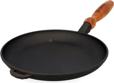 Produktbild von Kuketo | Gusseiserne Crêpes Pfanne 24 cm – Schwere Naleśniki Pfanne Für Induktion & Gas – Robust, Langlebig & Perfekt Für Pancakes