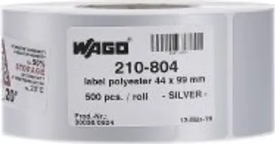 Produktbild von WAGO 210-804 - Anschlussblockmarker - Silber - 400 g