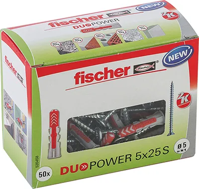Produktbild von fischer DUOPOWER 5 x 25 S LD mit Schraube