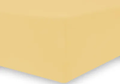 Produktbild von Jersey Spannbettlaken 100% Baumwolle 180 x 200 cm - gelb