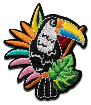 Immagine prodotto di Mono-Quick Tucano colorato - Toppe, decalcomanie da stirare, applicazioni, toppe, da stirare, dimensioni: 5,4 x 4,7 cm