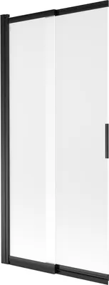 Immagine prodotto di Mexen Fox paravento per vasca da bagno a 2 ante scorrevoli 85 x 150 cm, smerigliato, nero - 891-085-002-70-30