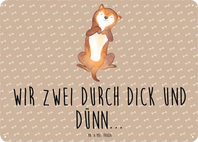 Produktbild von Mr. & Mrs. Panda tafel Hund Streicheln DIN A3 - Hundeglück - Geschenk, Magnetschild, Hundewelpe, Wandbild, Sprüche, Bester Freund, Schild, Retro Blechschild, Hunde, Bauch