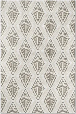 Produktbild von Regelmäßige geometrische Muster Ornamente – Vinyl Fußmatte – 60x90 cm – Rutschfest, Pflegeleicht & Langlebig
