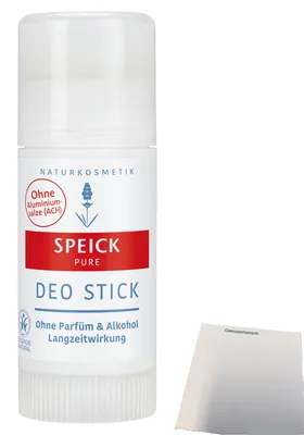 Produktbild von Speick Pure Deo Stick ohne Aluminium-Salze (40ml Deo Stick) + usy Block