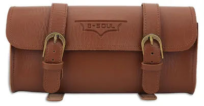 Image de Sacoche avant de vélo en similicuir style rétro B Soul – Accessoire de cyclisme