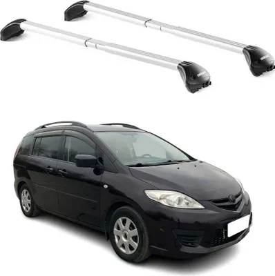 Produktbild von Dachträger Grundtäger für Mazda 5 / Premacy 2005-2018 100kg Alu Silber 2 tlg ABE