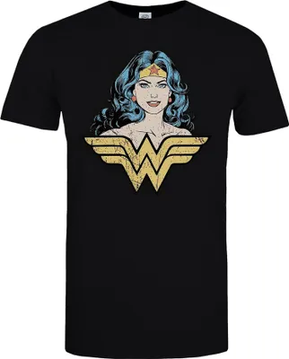 Produktbild von Wonder Woman - "Gaze" T-Shirt für Damen BI699 (XXL) (Schwarz)