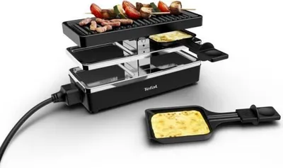 Produktbild von Tefal Plug & Share Raclette für 2 Personen mit Grillplatte und Antihaftbeschicht