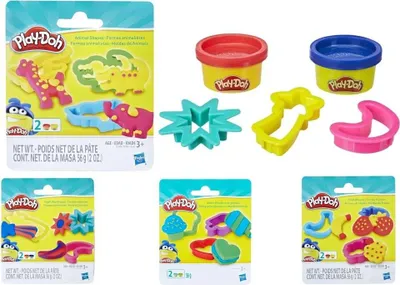 Immagine prodotto di Play-Doh Pasta modellabile 2 tubetti + set di accessori - HASBRO