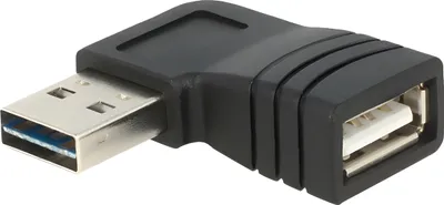 Obrázok produktu pre DELOCK USB adaptér A -> A 90° St/Bu uhlový