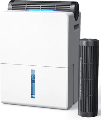 Imagen del producto de CONOPUPlus, deshumidificador de 2700 ml, ideal para combatir la humedad y el moho en el hogar. Potente y silencioso, con una capacidad de 800 ml por día, perfecto para habitaciones de hasta 20 m², y con función de modo nocturno